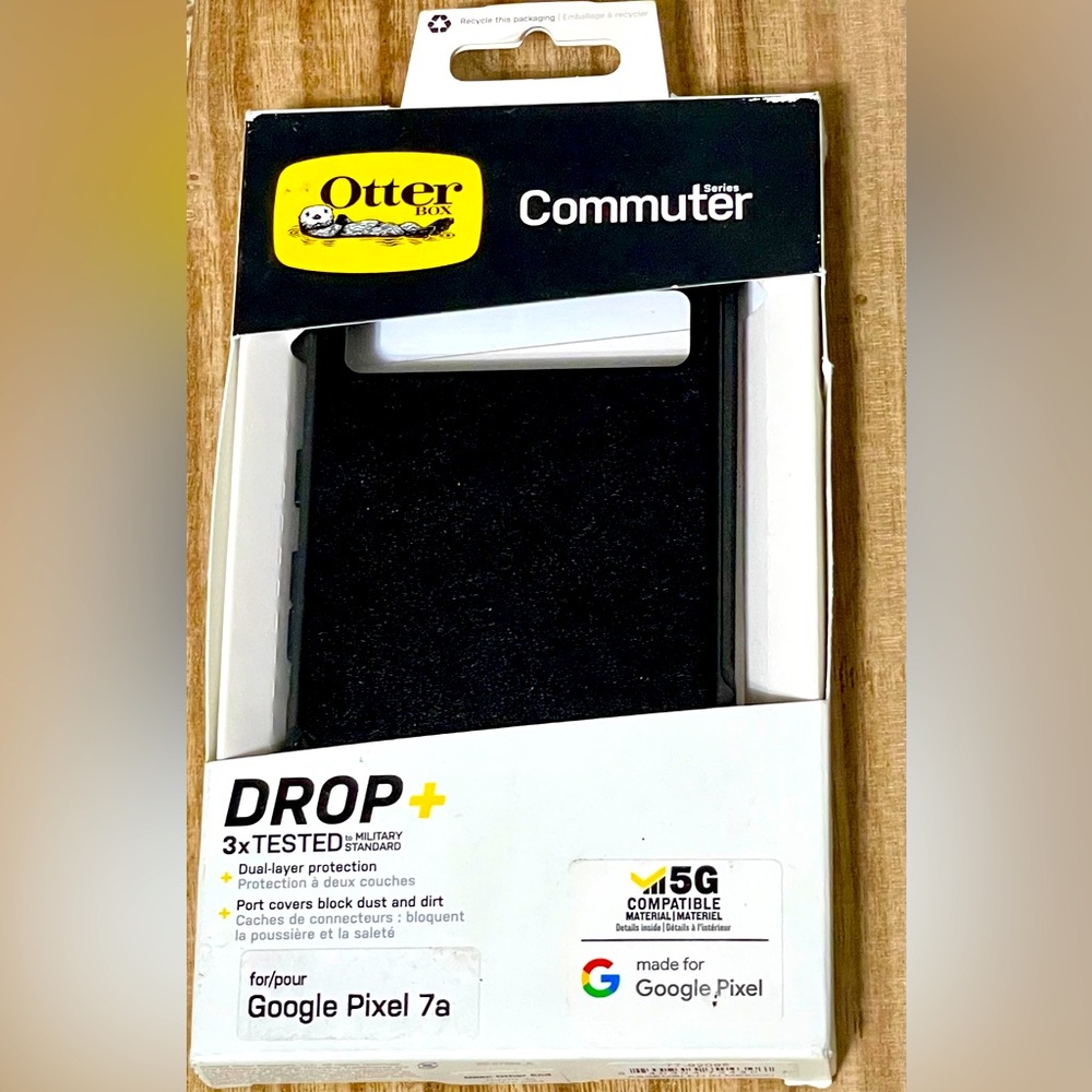 OtterBox- Google Pixel 7A Commuter Series Case - Black, Slim & Tough